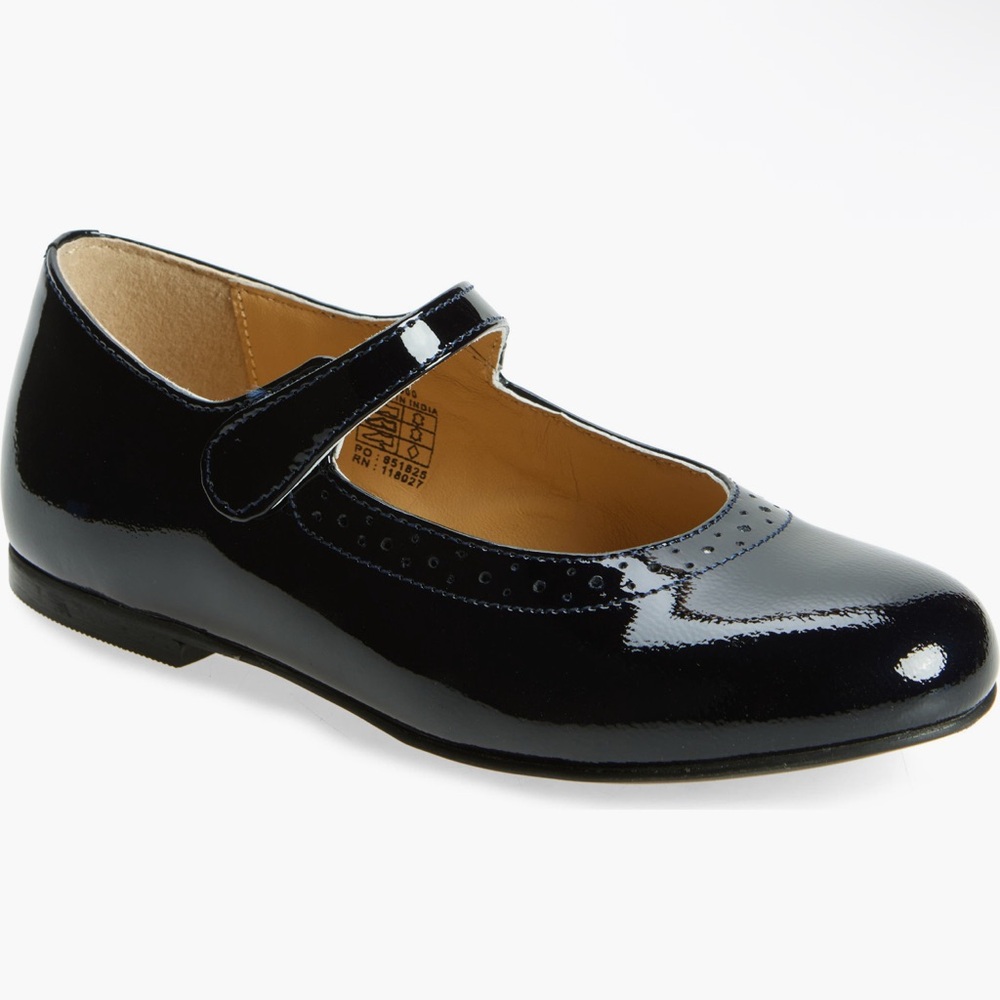 BRAND NEW Mini Boden NAVY BLUE Dress Shoes Patent Leather Mary Jane